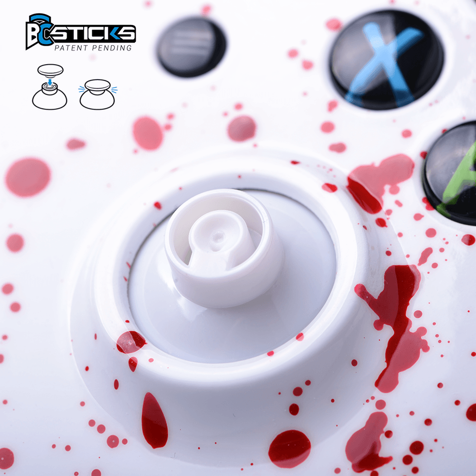 base blanc Xbox PS4 custom burn controllers